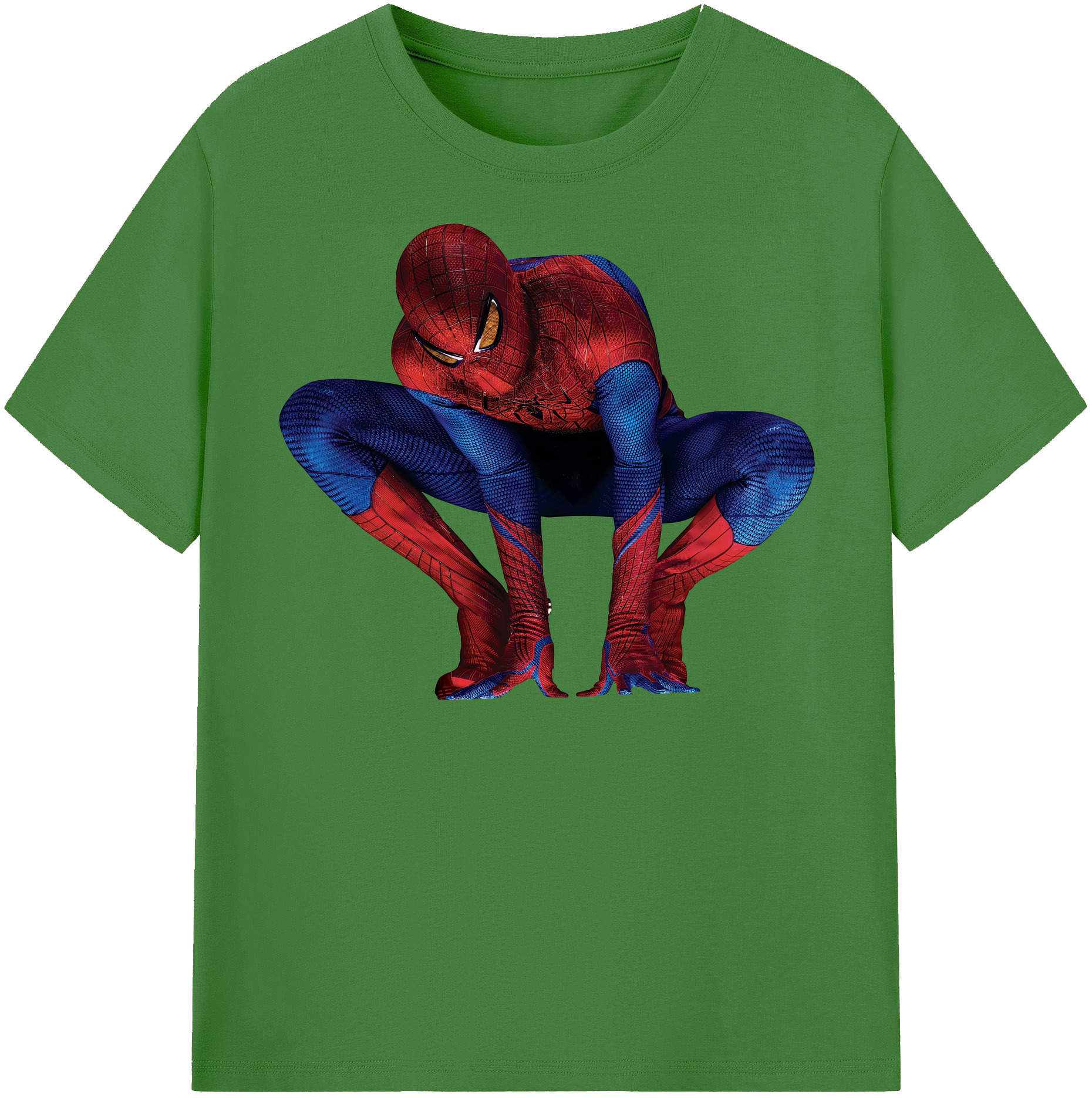 （画像用） Spider Man スパイダーマン レディースカジュアルプリントTシャツ（綿100％）